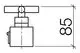 DORNBRACHT Griff ERSATZTEILE 11420890 Chrom, 11420890-00 Galeriebild 2